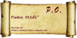 Pados Ottó névjegykártya