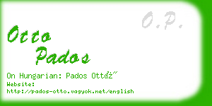 otto pados business card